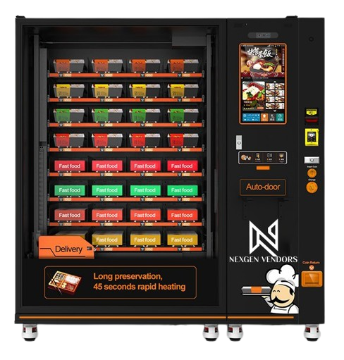 Fast Food Vending Machine with elevator and heating