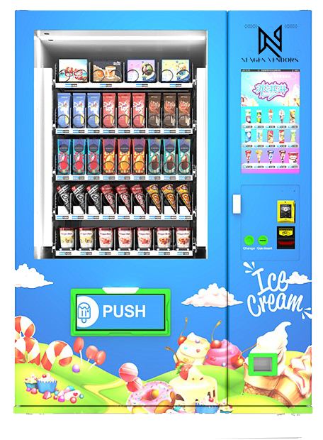 Elevated Frozen Foods Vending Machine