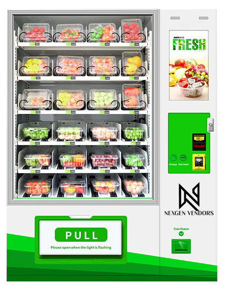 Elevator Cut Fruits and Vegetables Vending Machine